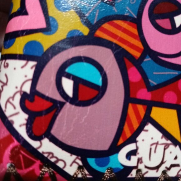 Colorful Abstract Pop Art Bi-fold Wallet Fish Souvenir France Guadeloupe Island - Picture 8 of 8